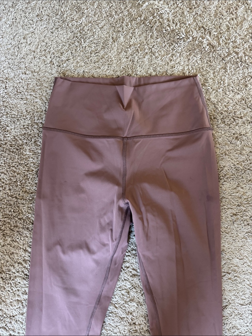 High-Waist Women's Leggings in Mauve / R1 - Picture 2 of 2